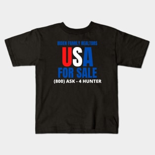 USA for Sale - Call Hunter Biden Kids T-Shirt